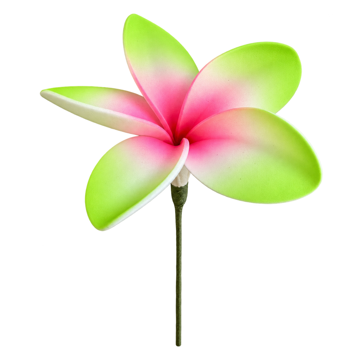 Green/Pink Plumeria Sei - 4" (Earpiece)
