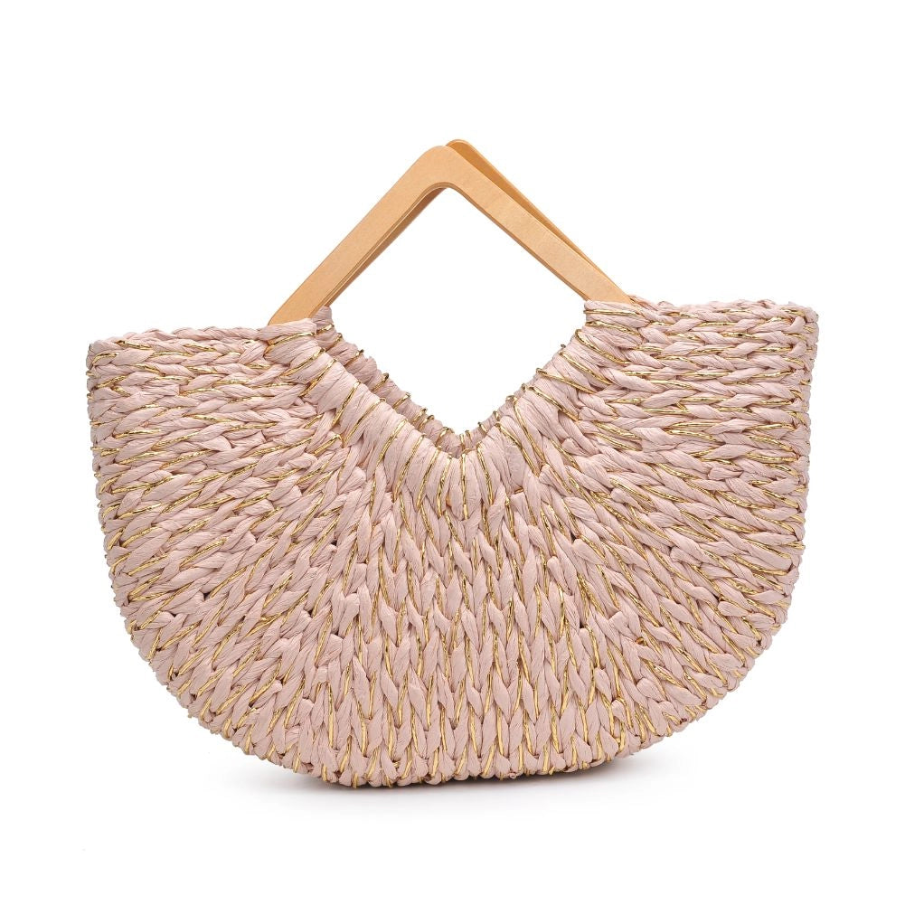 LIANA WOVEN HANDBAG (PINK)
