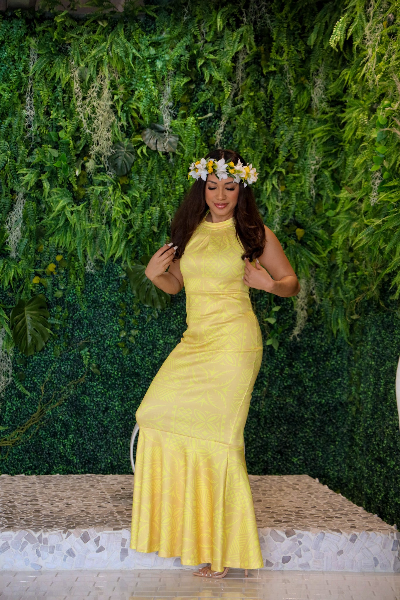MANAMEA MERMAID DRESS YELLOW