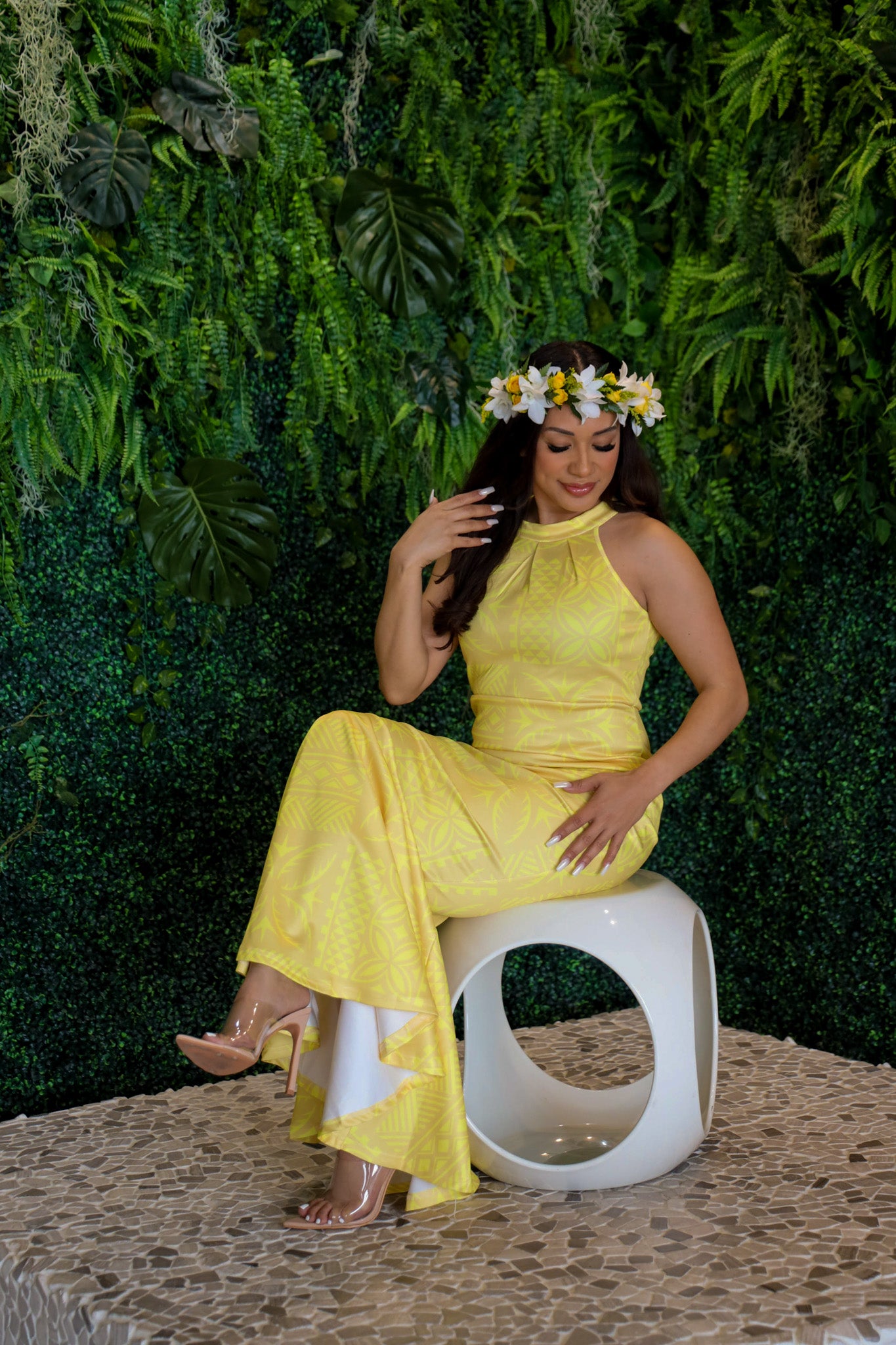 MANAMEA MERMAID DRESS YELLOW