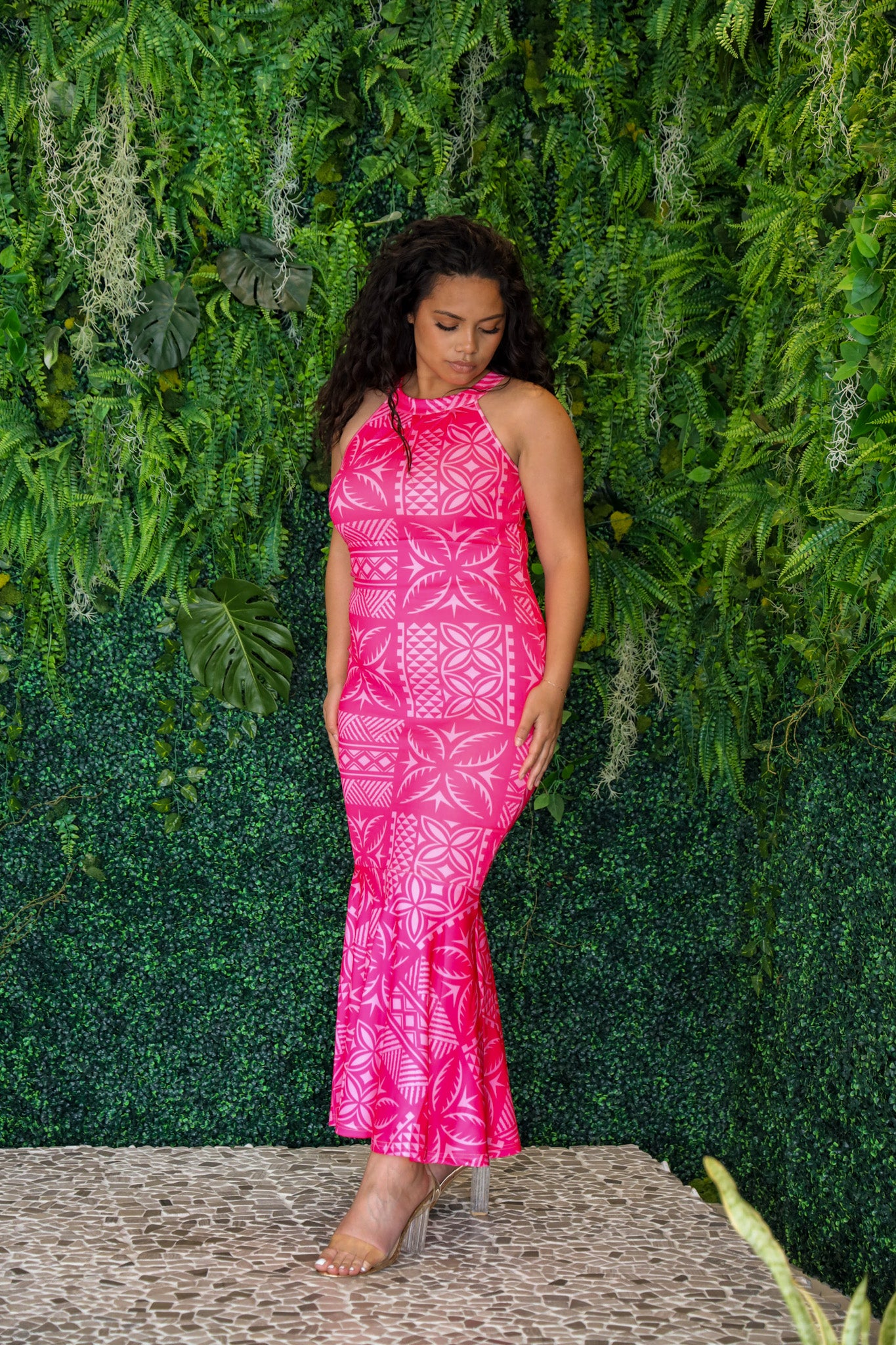 MANAMEA MERMAID DRESS PINK Natana Wear MANAMEA MERMAID DRESS PINK Natana Wear