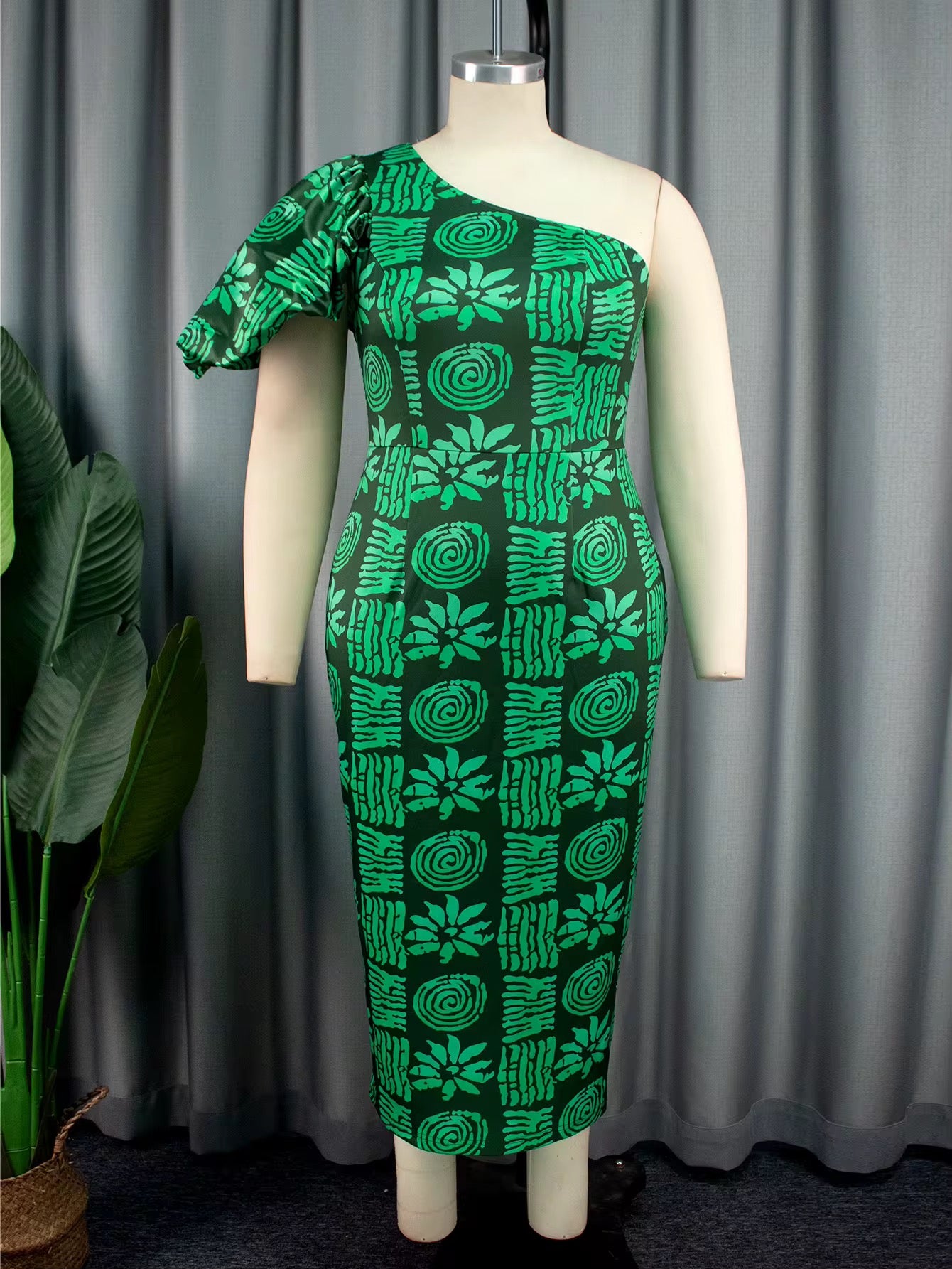Jacinta One Arm Midi Dress