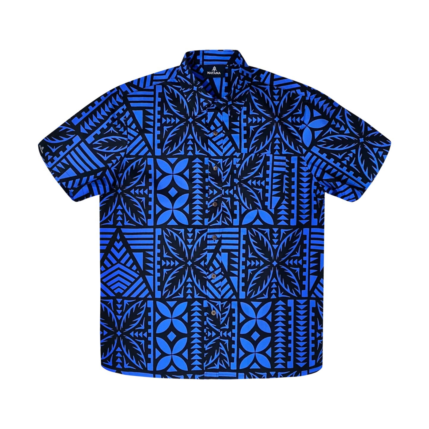 TASI MENS SHIRT - BLUE/BLACK