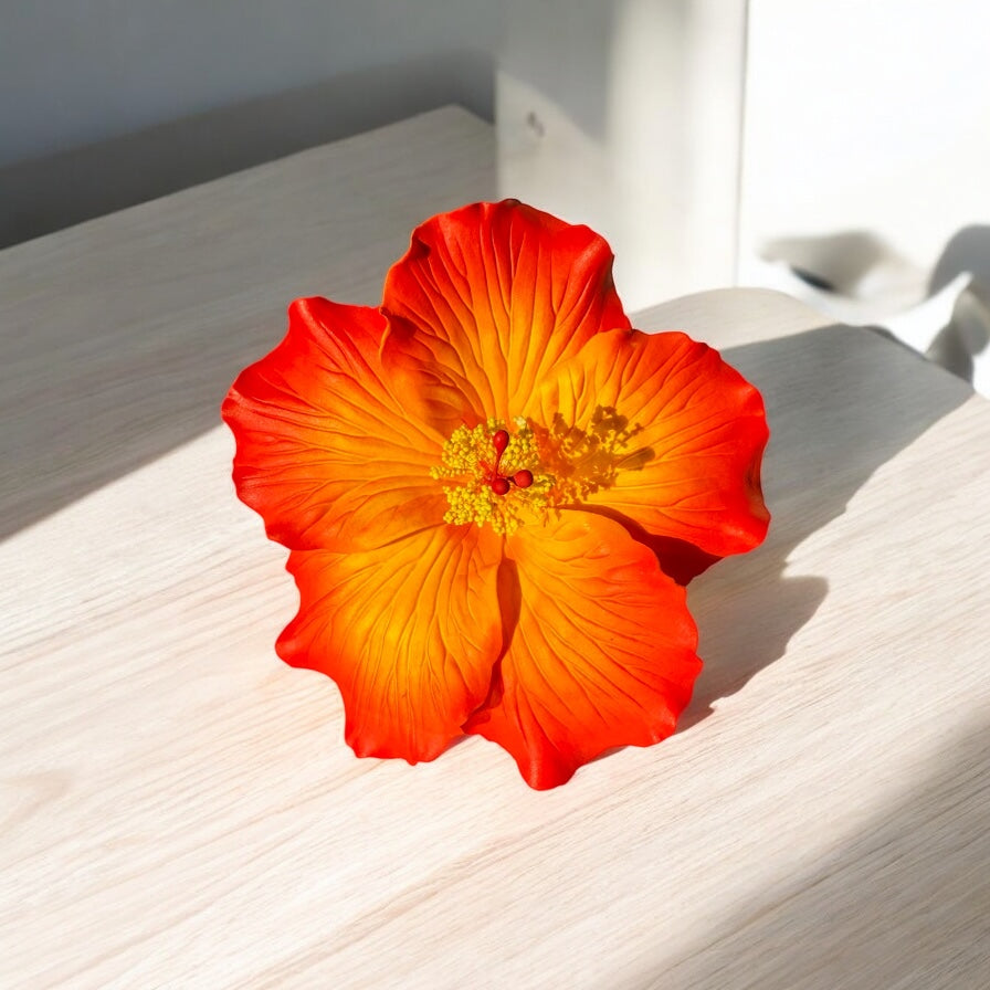 Red/Yellow Hibiscus Sei - 4.5" (Earpiece)