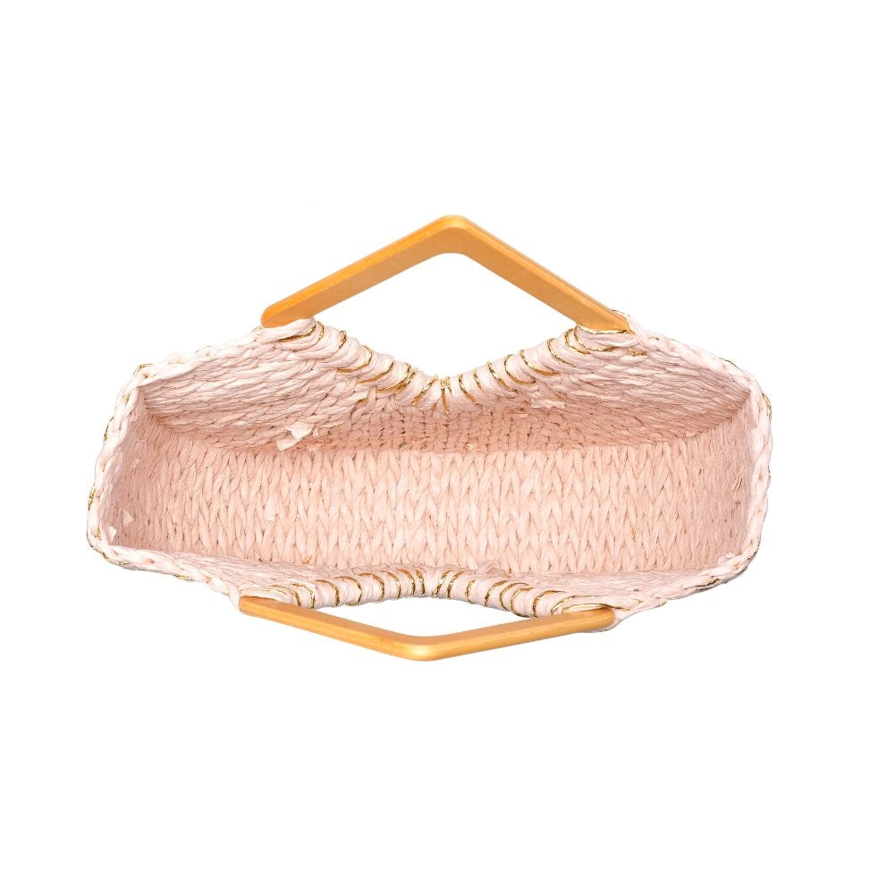 LIANA WOVEN HANDBAG (PINK)