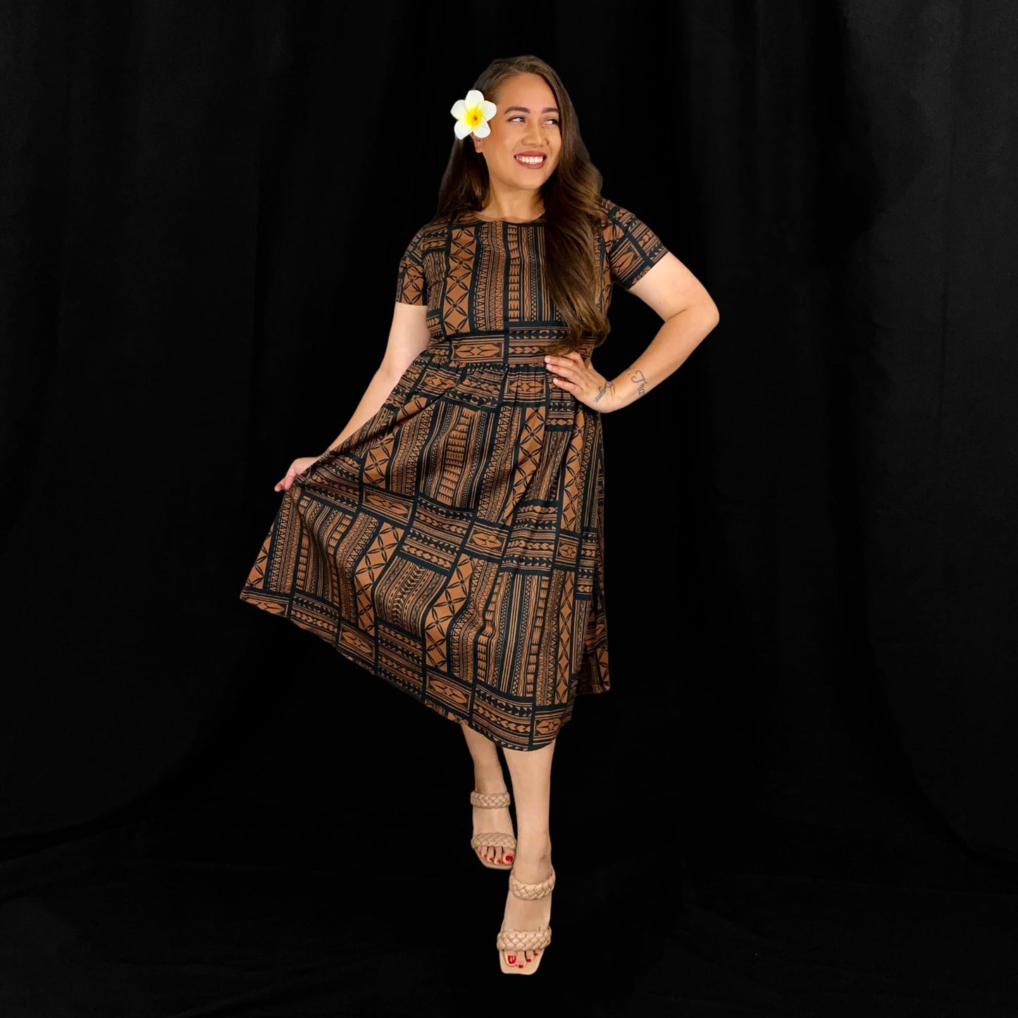 NATANA MIDI DRESS