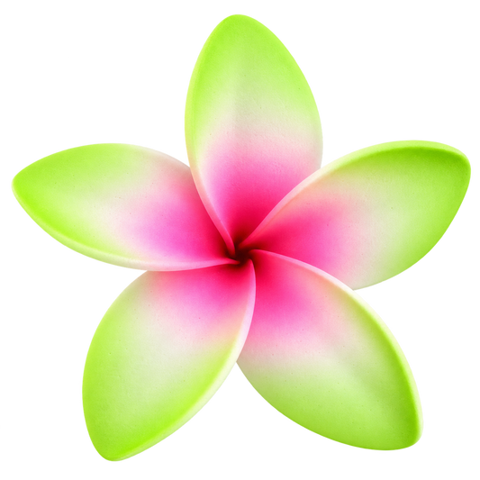 Green/Pink Plumeria Sei - 4" (Earpiece)