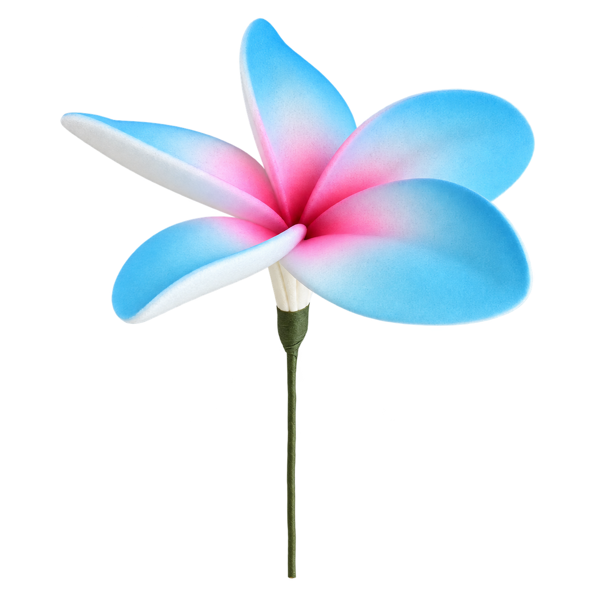 Blue/Pink Plumeria Sei - 4" (Earpiece)