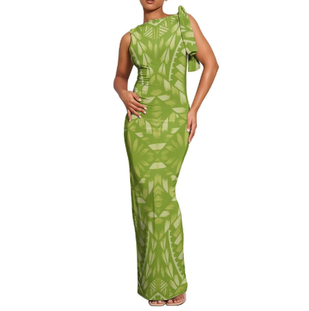 Women's Fitted Dress Green - Spring Pre-Order
