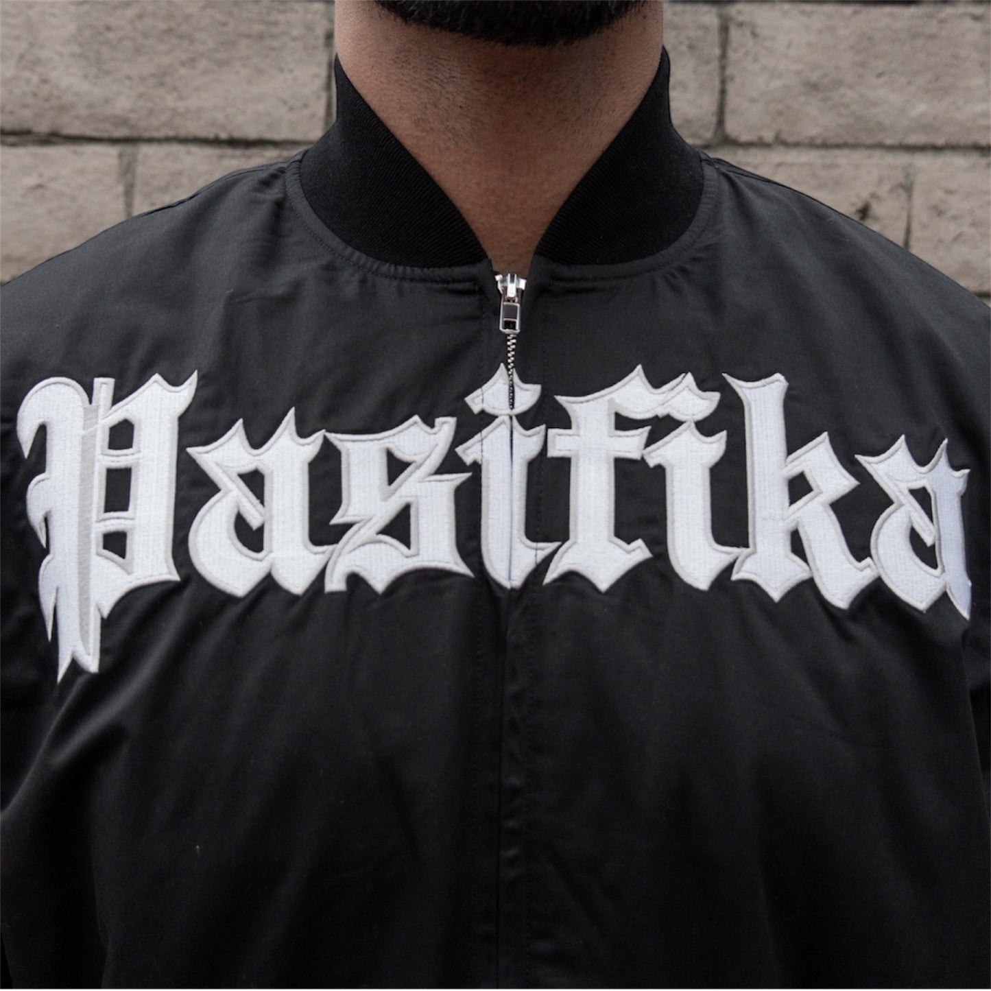 PASIFIKA MENS BOMBER JACKET BLACK