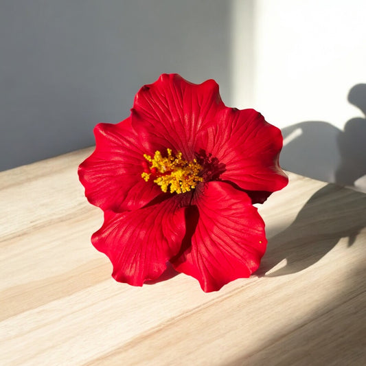 Red Hibiscus Sei - 4.5" (Earpiece)