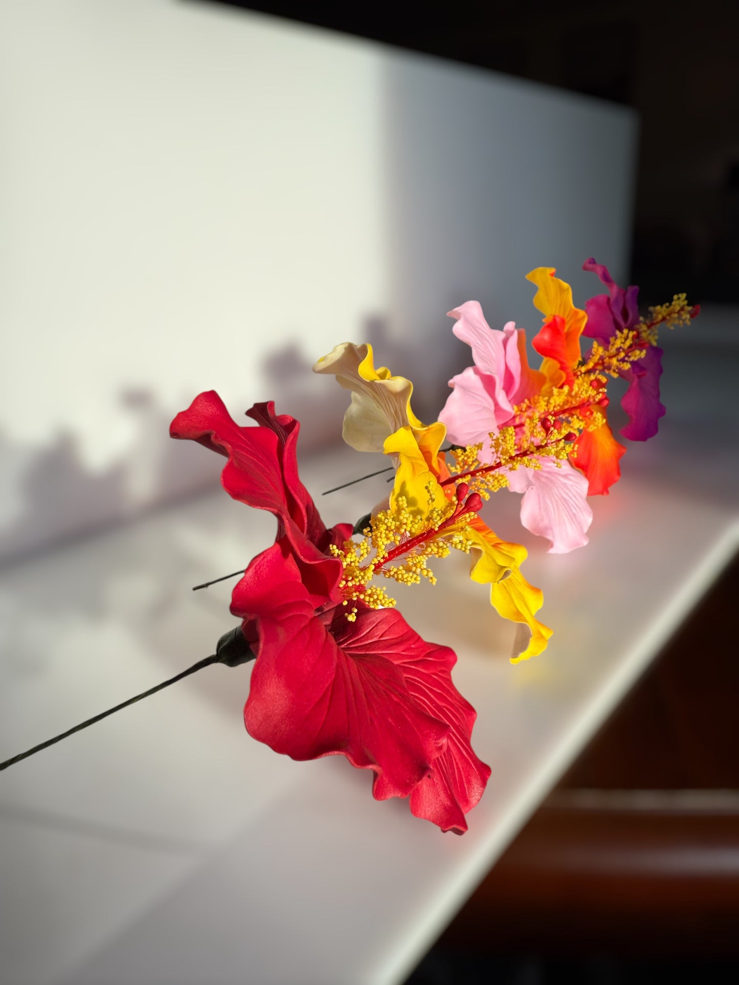 Pink Hibiscus Sei - 4.5" (Earpiece)
