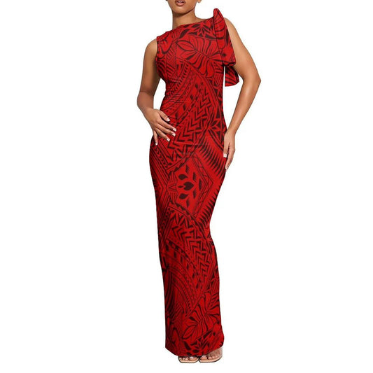 Women's Fitted Dress Red - Spring Pre-Order